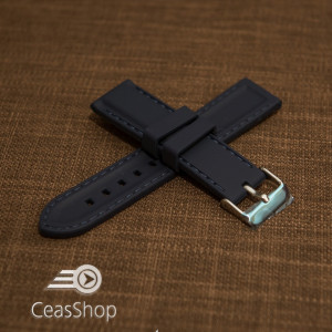 Curea silicon navy cusături albastre 20mm - 42322 - Img 2