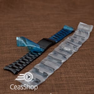 Bratara metalica reglabila neagra 22-26mm - 40012
