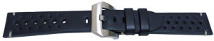 Curea piele perforata albastră navy GP Racing 22mm - 57084