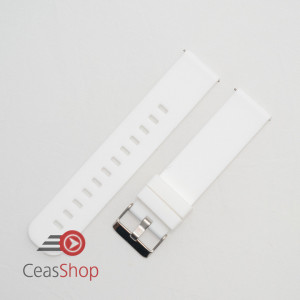Curea silicon albă, telescop QR, 24mm -402224