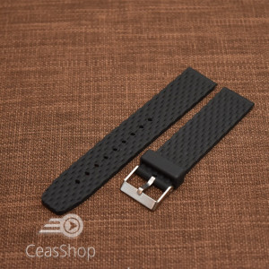 Curea silicon neagra cu model 20mm- 47912