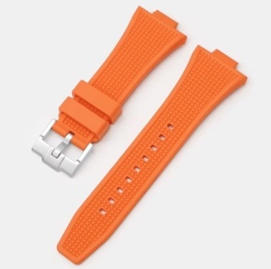 Curea silicon portocalie pentru Tissot PRX de 40mm diametru