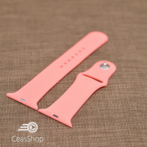 Curea silicon rosu piersică Apple Watch - 42mm