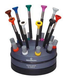 Set 10 șurubelnițe cu stand rotativ Bergeon - 6899-S10