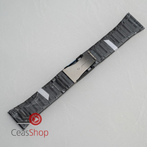 Brățara metalica neagră cu buton lateral 28mm - 58750 - Img 2