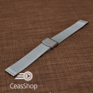 Bratara milaneza fina argintie 19mm