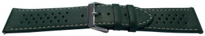 Curea model olimpic perforata verde cu alb 22mm - 51519