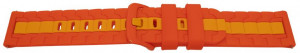 Curea silicon doua culori QR roșu cu portocaliu 20mm- 62260