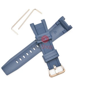 Curea tip Casio G-Shock GST-S100 si GST-S110 albastru navy - Img 2