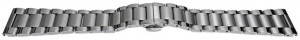 Bratara argintie deployant capat drept 18mm - 57138