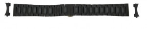 Bratara neagra deployant capat drept si curbat 16mm