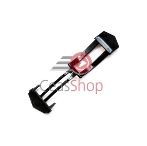 Catarama neagră model fluture tip Tag Heuer 18mm