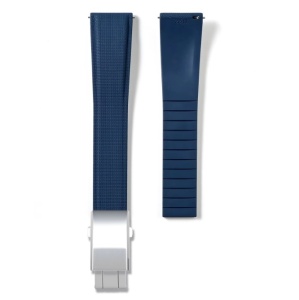 Curea cauciuc FKM Premium navy, pentru Breitling Avenger, telescop QR 21mm