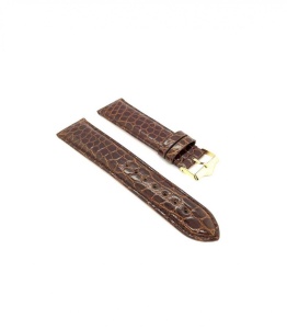 Curea crocodil veritabil maro inchis, căptușită 14mm -3320214 - Img 2