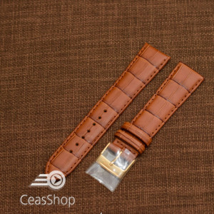 Curea piele vitel maro deschis, handmade, căptusită 21mm - 43620