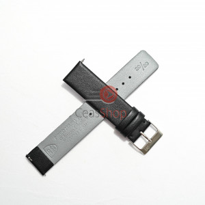 Curea Piero Magli piele neagră plata,semi lucioasa QR 16mm - 06711101