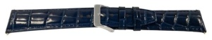 Curea piele vitel albastra 22mm - 30979