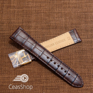 Curea piele vitel maro, handmade, căptusită 19mm - 33793 - Img 2