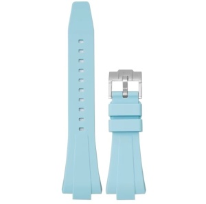 Curea silicon lină, bleu pentru Tissot PRX de 35/40mm diametru