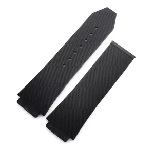Curea tip Hublot silicon cu dungi neagra
