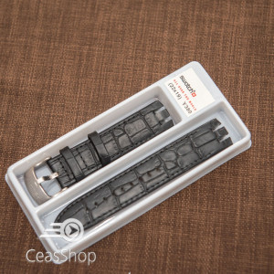 Curea tip SWATCH neagră 22mm - Img 2