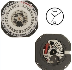 Mecanism Hattori VJ55 zi si data ora 3