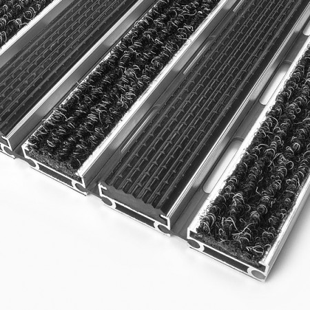 Ștergator profesional din aluminiu Combi Standart 22 mm cauciuc+textil