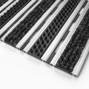 Ștergator profesional din aluminiu Combi Junior 12 mm textil+perie