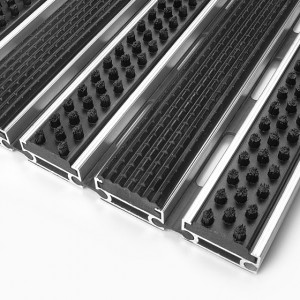 Ștergator profesional din aluminiu Combi Standart 22 mm perie+cauciuc