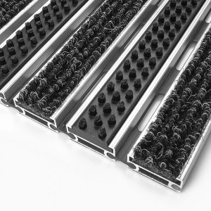 Ștergator profesional din aluminiu Combi Standart 22 mm perie+textil