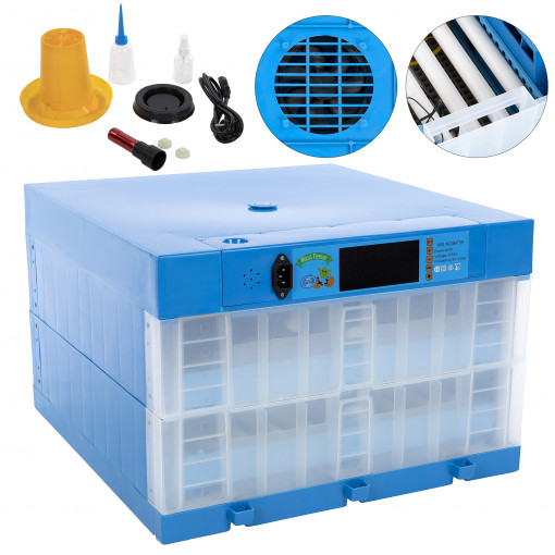Incubator automat cu 2 etaje 128 oua gaina MICUL FERMIER GF-1509