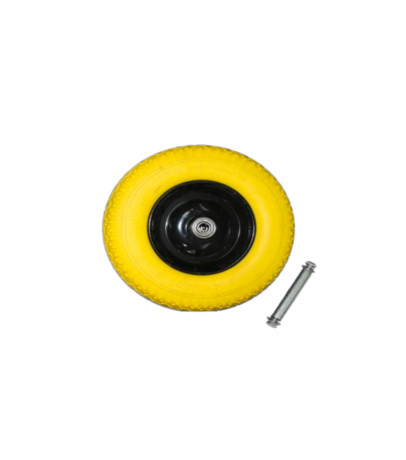Roata Roaba Poliuretan Profi Fara Camera , marime 3.50-8" cu ax inclus