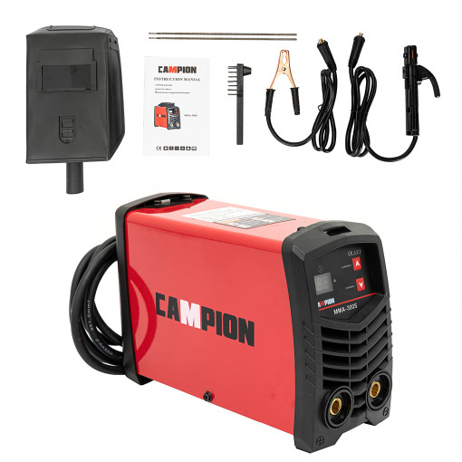 Invertor sudura tip Invertor CAMPION MMA 300S , accesorii incluse, electrod 1.6-5mm, usor de manevrat