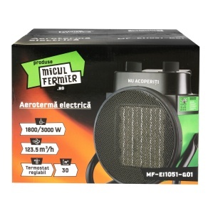 Aeroterma electrica Micul Fermier, 1800/3000W, element de incalzire ceramic - Img 4