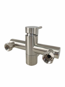 Baterie cada MIXXUS SUS-009 din otel inoxidabil, Monocomanda, Lungime furtun 150 cm - Img 6
