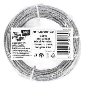 Cablu otel zincat Micul Fermier, diametru 3mm, lungime 25m - Img 2