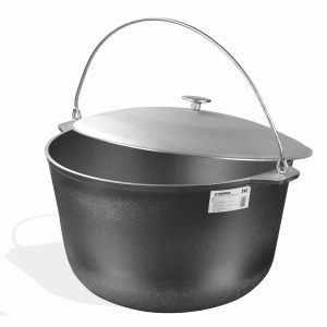 Ceaun tuci aluminiu alimentar cu capac, capacitate 24 litri ROTOR