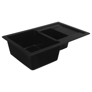 Chiuveta de bucatarie Elefant Premium Toskana Negru 775x495 mm - Img 4
