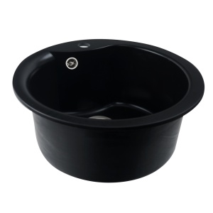 Chiuveta de bucătărie Elefant Premium Turas 480 , Negru 482 mm - Img 5