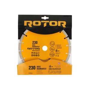 Disc diamantat segmentat ROTOR 230x2.6x10x22.23 mm pentru beton - Img 3