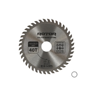 Disc taiat lemn ROTOR 125*22,23 40T - Img 2