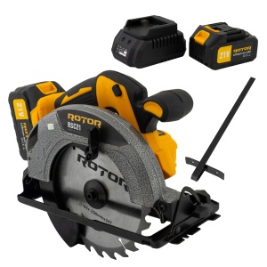 Fierastrau circular pe acumulator ROTOR RSC21, 21V/ 3Ah, 1000 W, 4300 rot/min, Brushless - Img 6