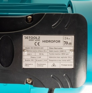 Hidrofor Detoolz 1.1 kW, debit maxim 2480lh, inaltime maxima de pompare 45m, corp pompa fonta, butelie 50L, ejector - Img 4