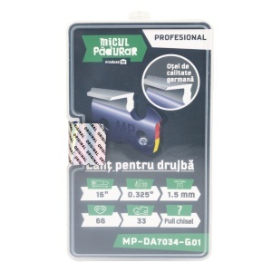 Lant Micul Padurar Profesional, 16'' .325'' 1.5mm 66P 33D full-chisel
