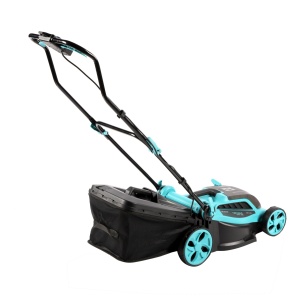 Masina de tuns gazon Detoolz, doua porturi 18V, latime de taiere 38cm, colector 36L - Img 3