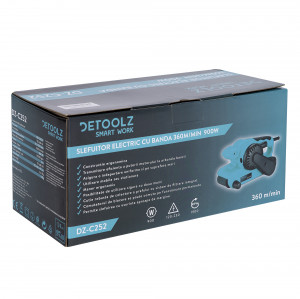 Slefuitor electric cu banda 360m/min 900W DETOOLZ DZ-C252 - Img 7