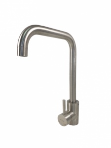 Baterie bucatarie MIXXUS SUS-011-G din otel inoxidabil, Monocomanda, Racorduri incluse - Img 5