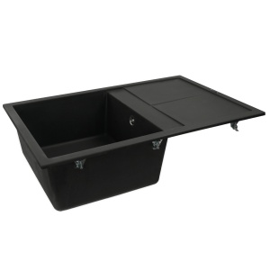 Chiuveta de bucatarie Elefant Premium Selena Negru metalic 785x495mm - Img 7