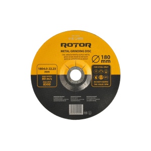 Disc abraziv pentru slefuit metal ROTOR 180*6,0*22,23 - Pachet 10 bucati - Img 2