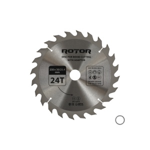 Disc taiat lemn ROTOR 250*30/25,4 cu adaptor 24T - Img 2